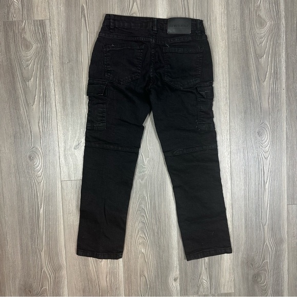 Steve Jeans Black Cargo Jeans Kids Size 8 - Picture 4 of 4